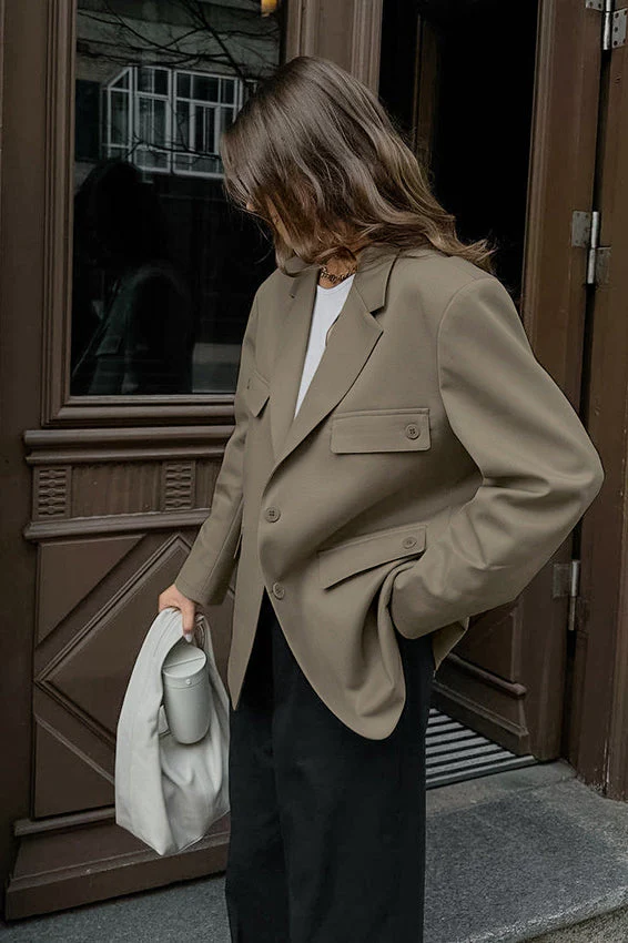 Chic Casual Blazer Coat - Image 3