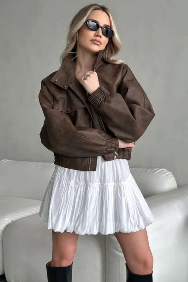 Lightweight PU Open Coat - Image 4