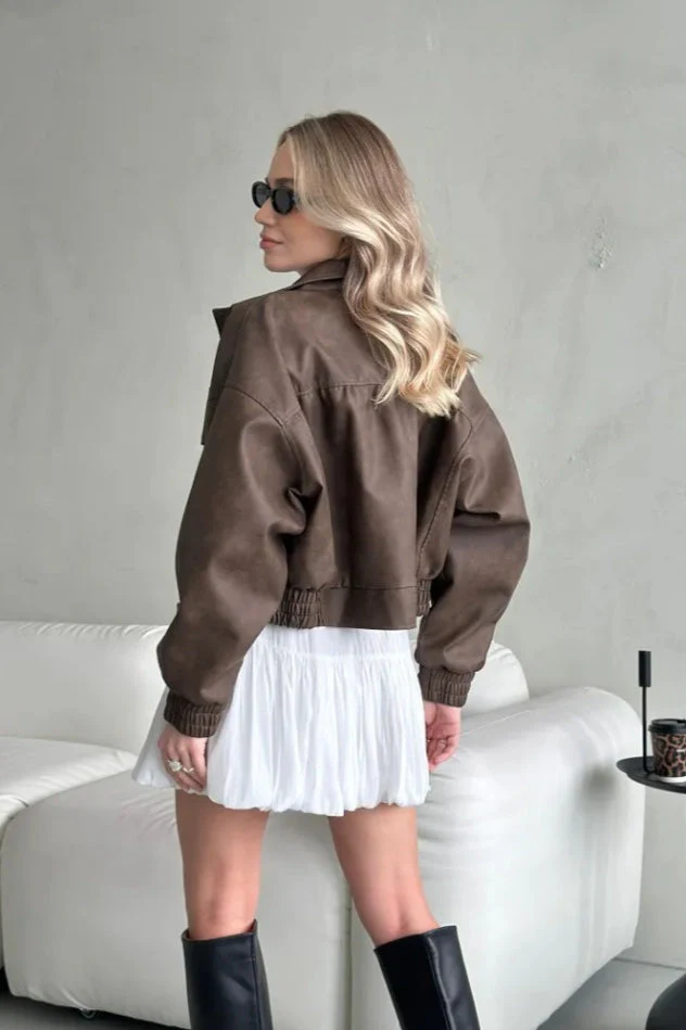 Lightweight PU Open Coat - Image 5