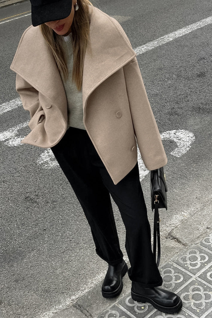 Thick Wool Blend Commuter Coat - Image 4
