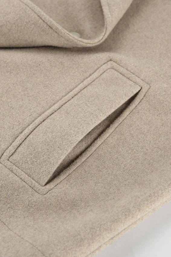 Thick Wool Blend Commuter Coat - Image 7