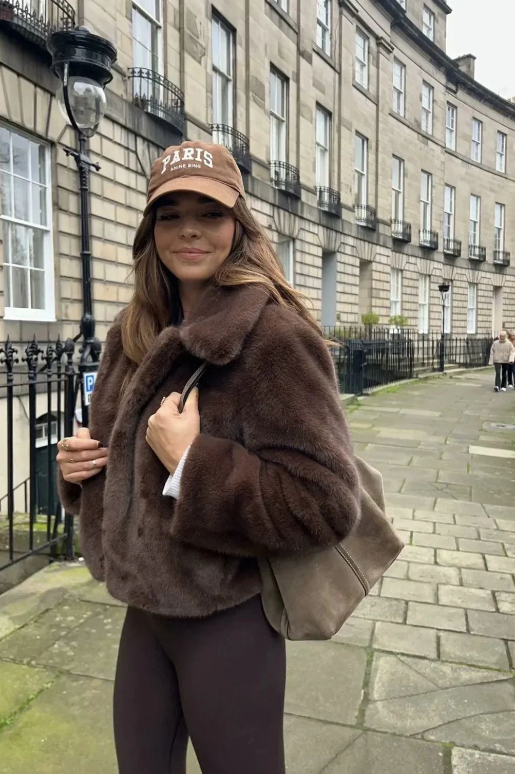 High Street Faux Fur Collar Coat - Image 3