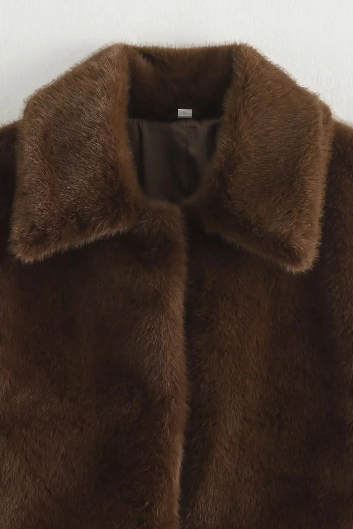 High Street Faux Fur Collar Coat - Image 5