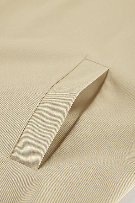 French Khaki Utility Trench Coat - Image 6