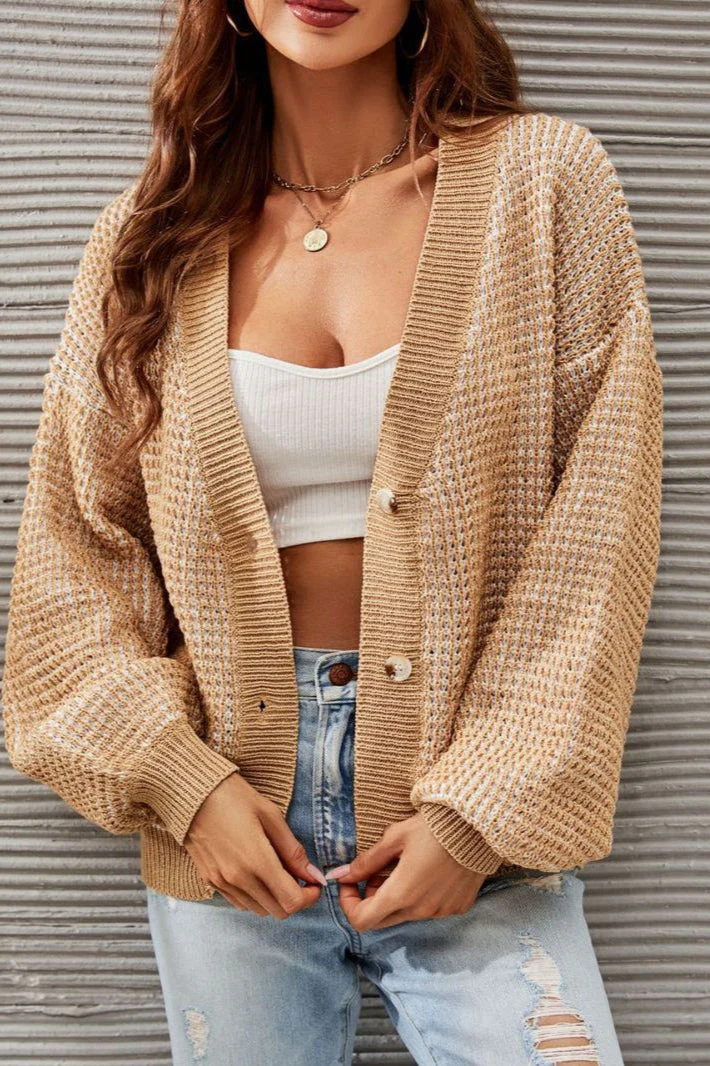 Plus Size Hollow Knit Cardigan - Image 3