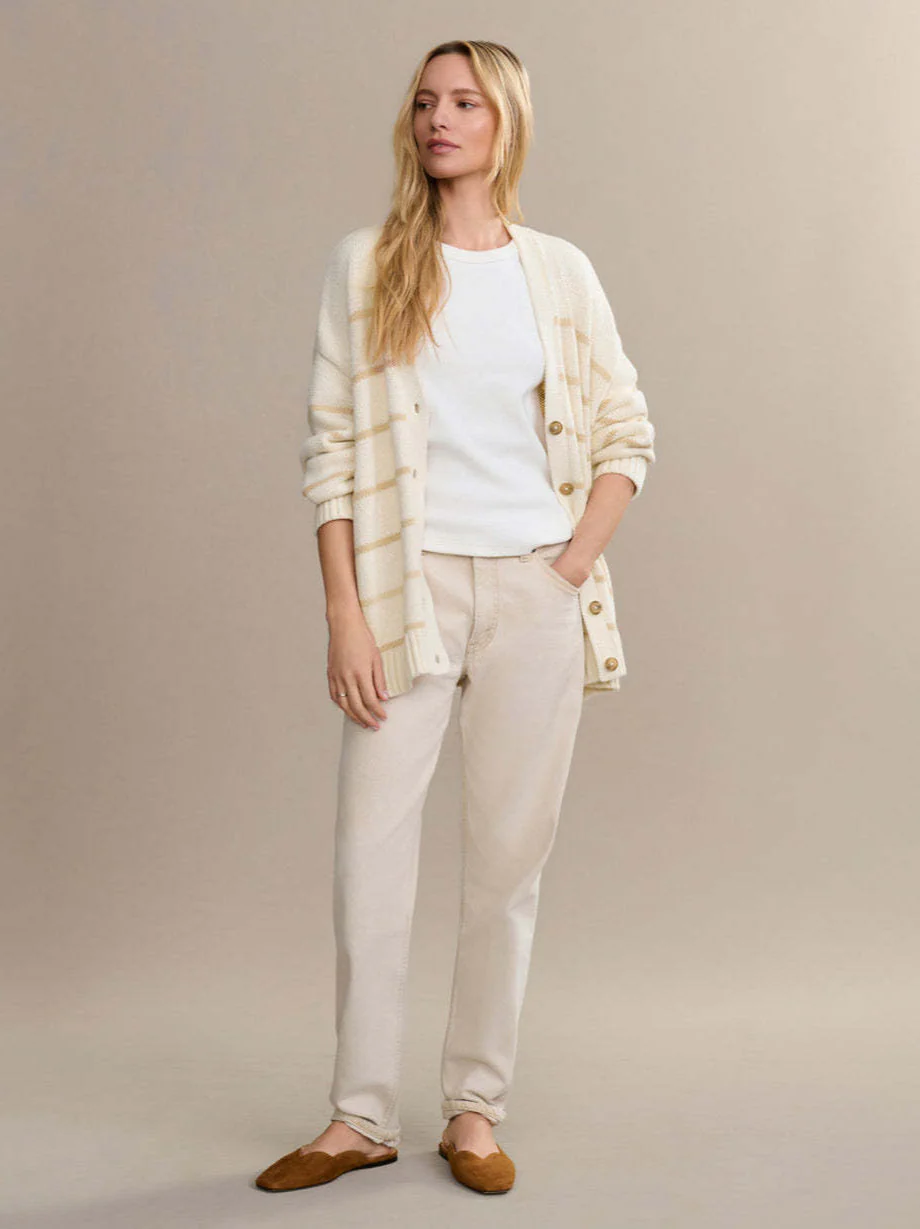 Striped Loose Knit Cardigan - Image 15