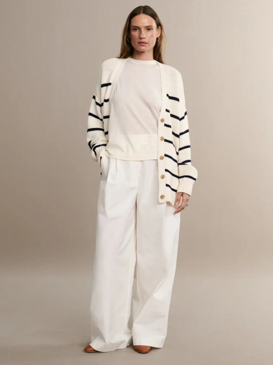 Striped Loose Knit Cardigan - Image 9