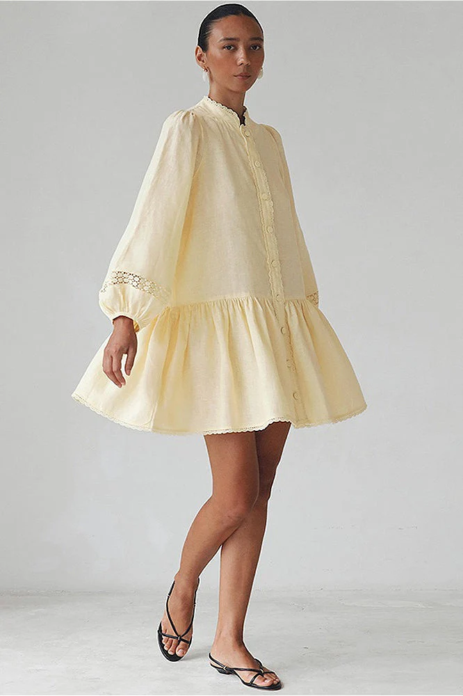 Fitted Ruched Cardigan Style Boho Dress - Image 3
