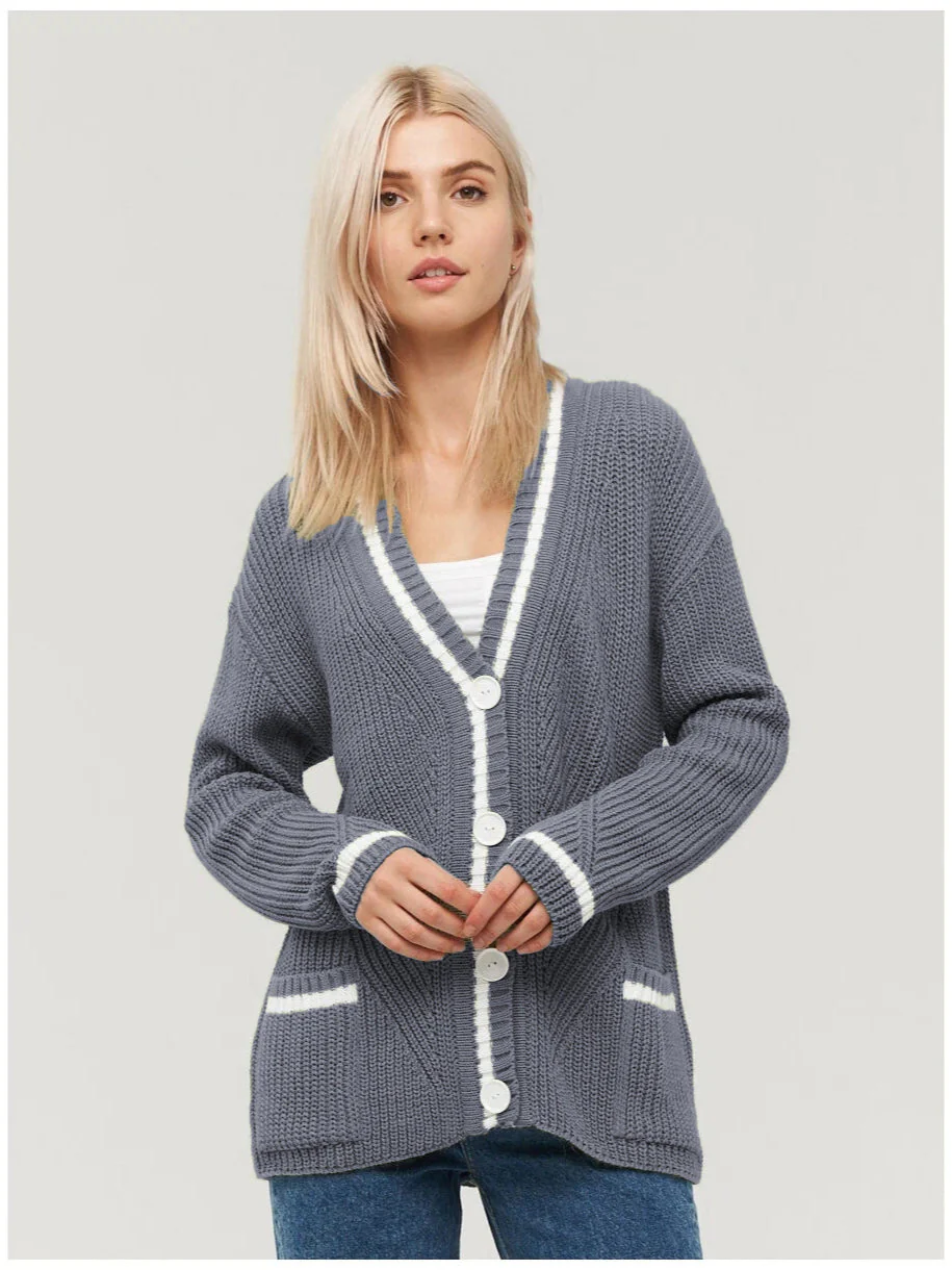 Colorblock Knit Cardigan - Image 10