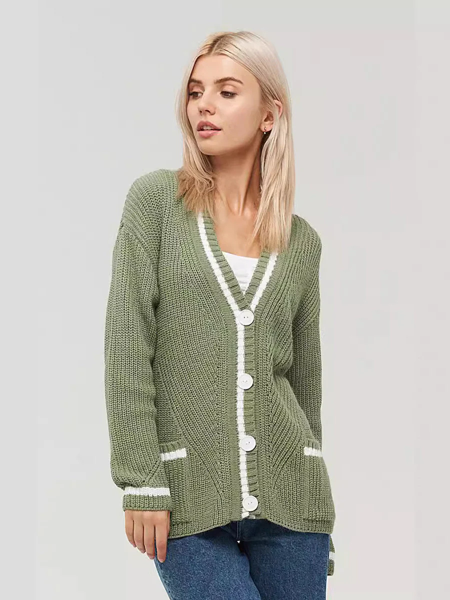 Colorblock Knit Cardigan - Image 12