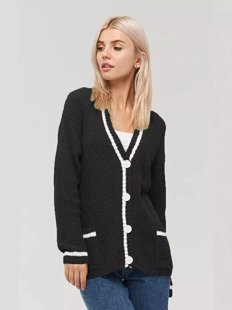 Colorblock Knit Cardigan - Image 13