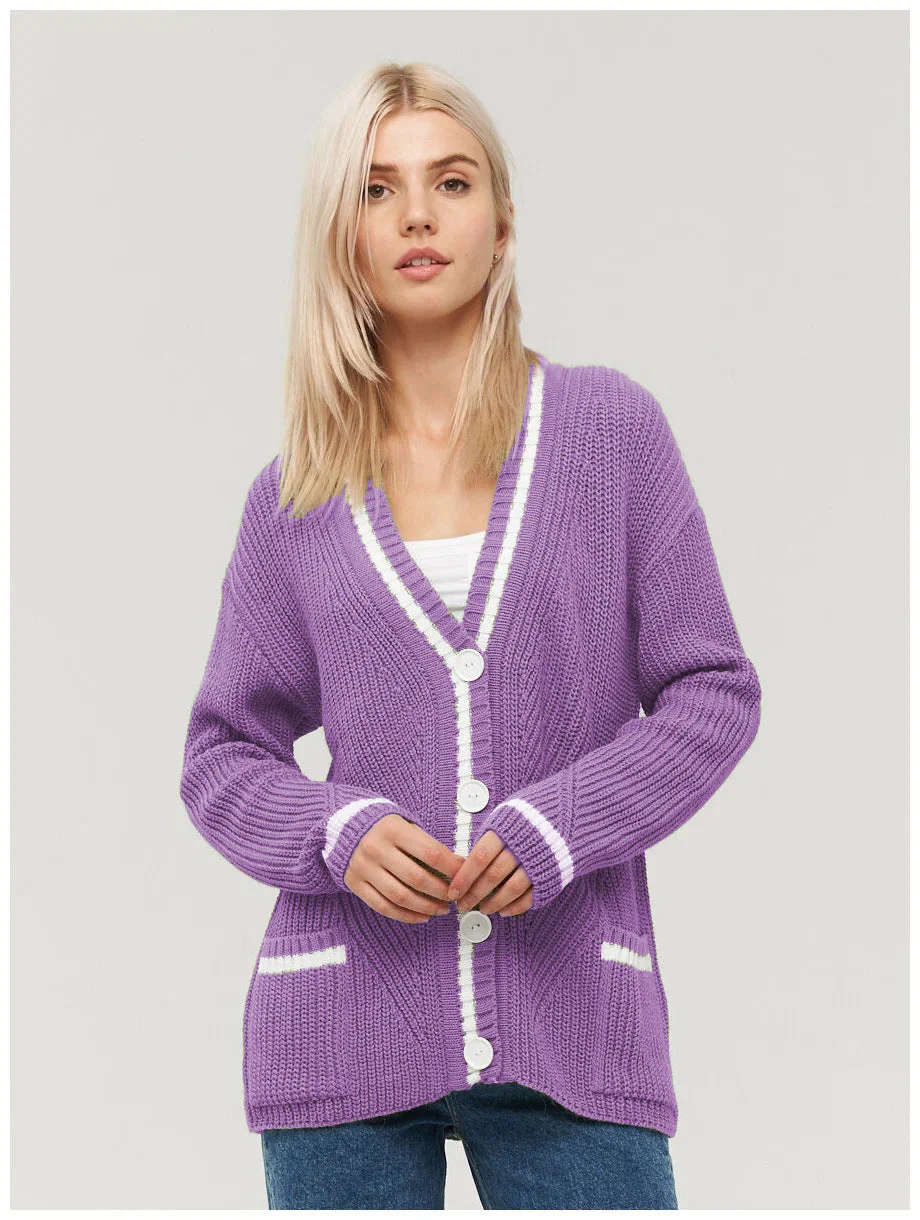 Colorblock Knit Cardigan - Image 6