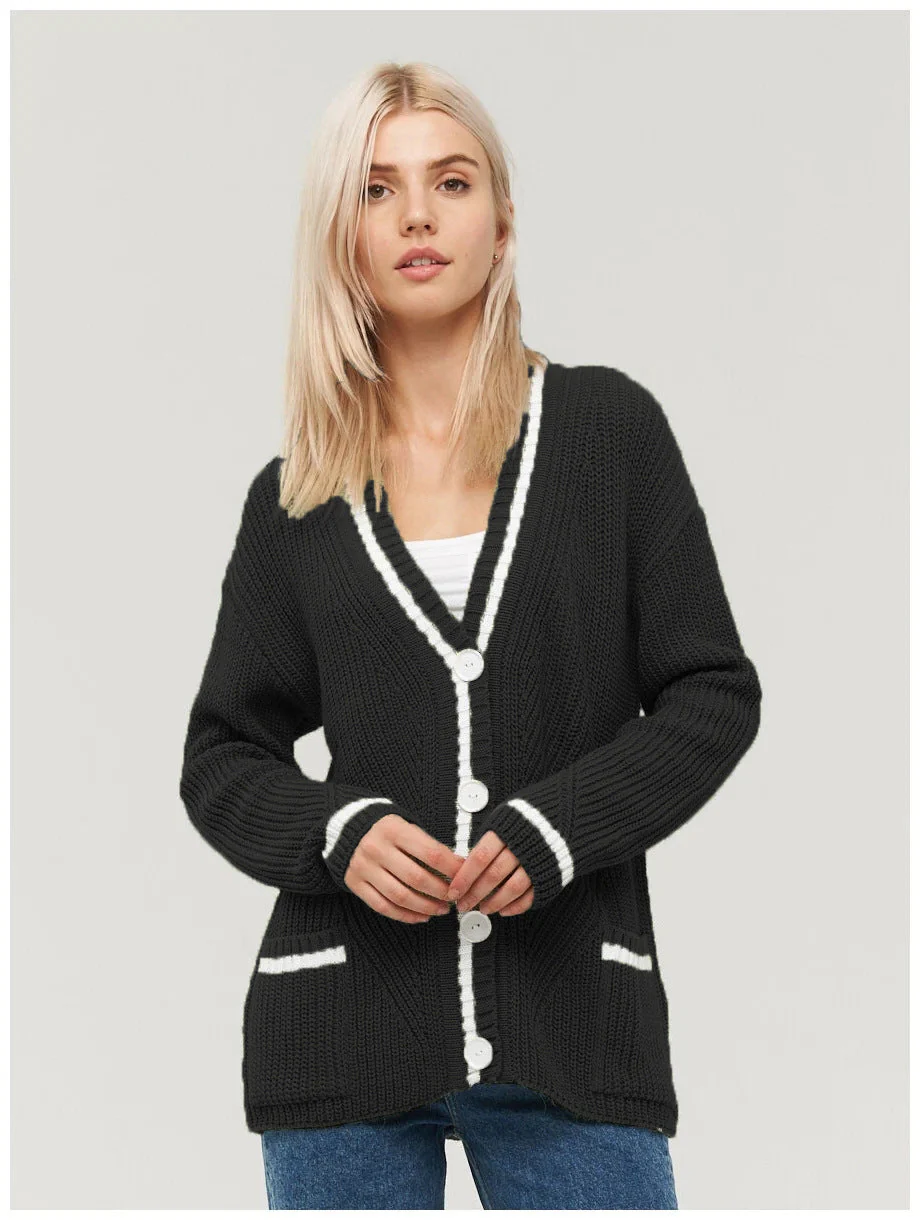 Colorblock Knit Cardigan - Image 7