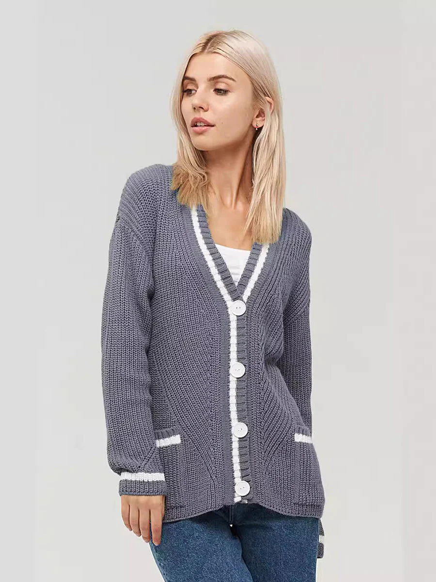 Colorblock Knit Cardigan - Image 9