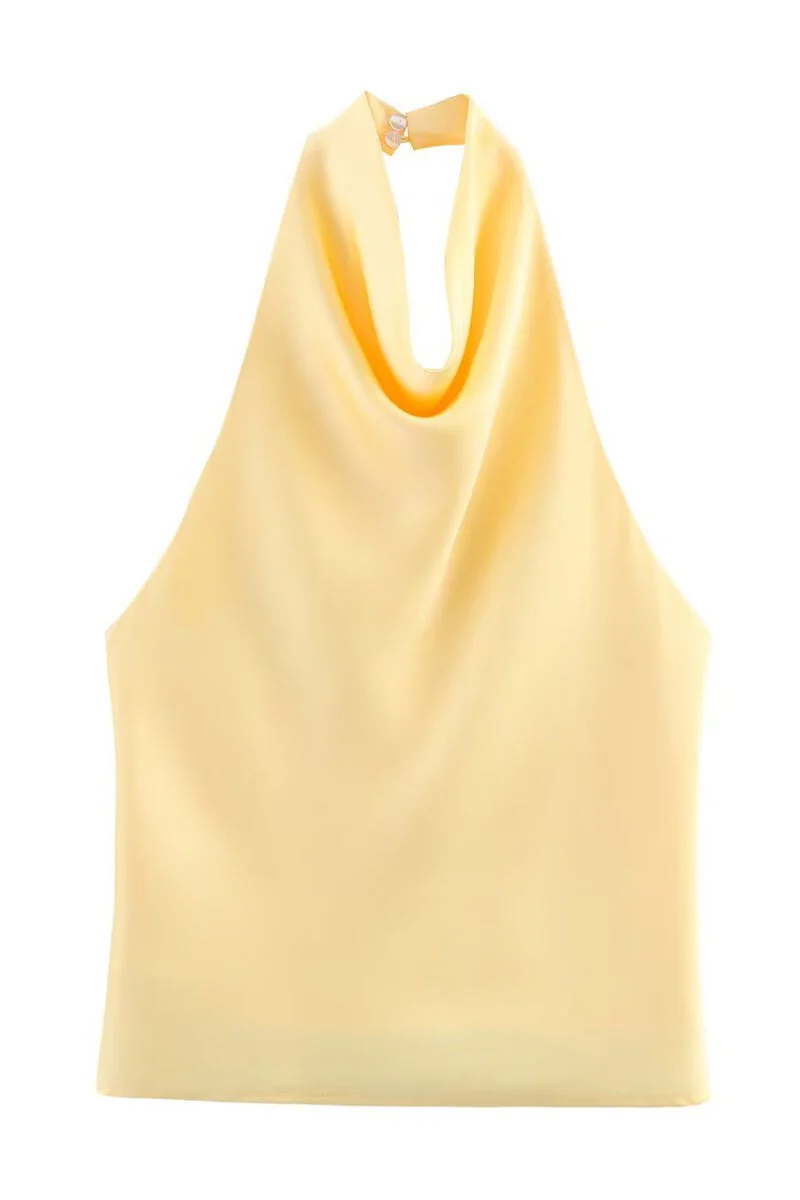 Satin Halter Top with Elegant Design - Image 5