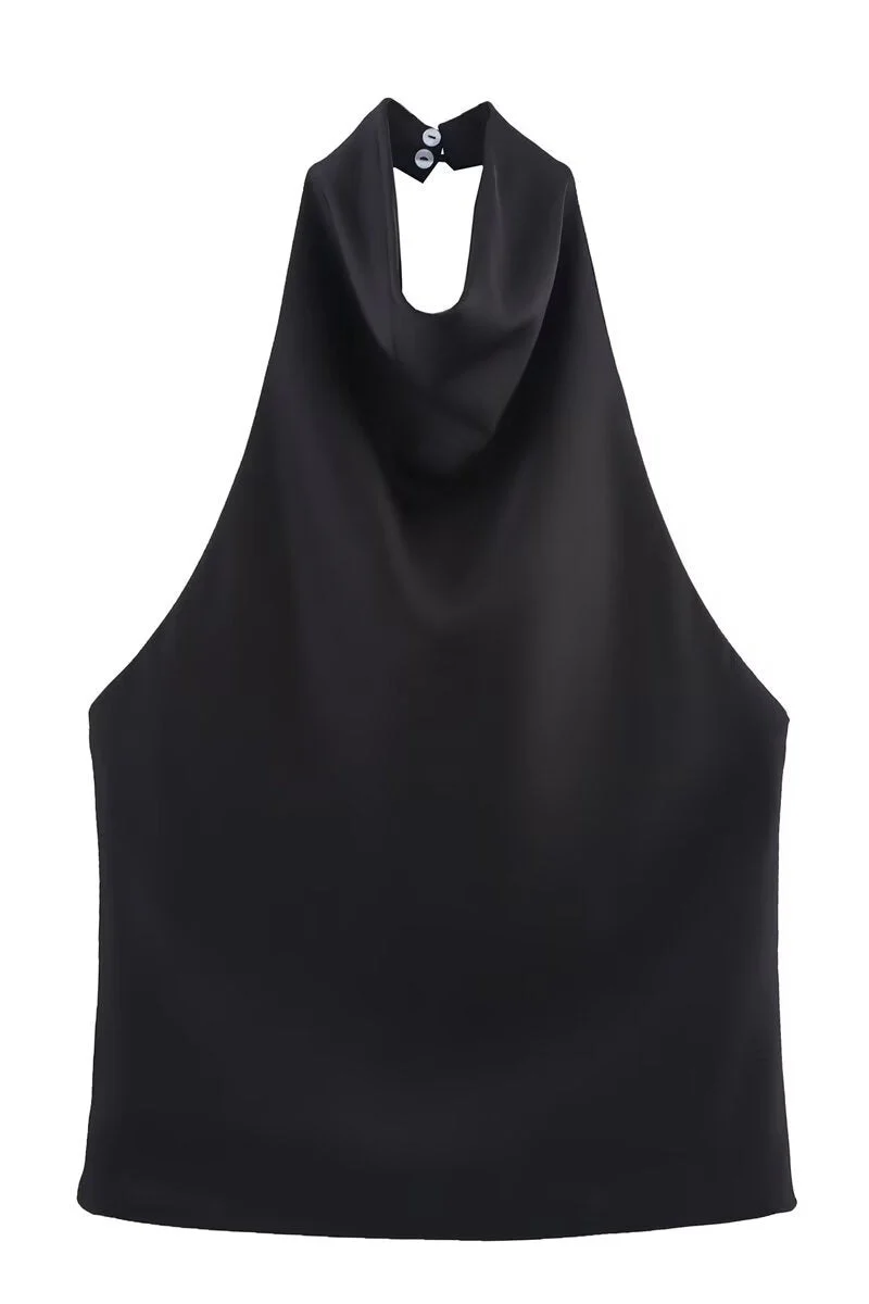Satin Halter Top with Elegant Design - Image 7