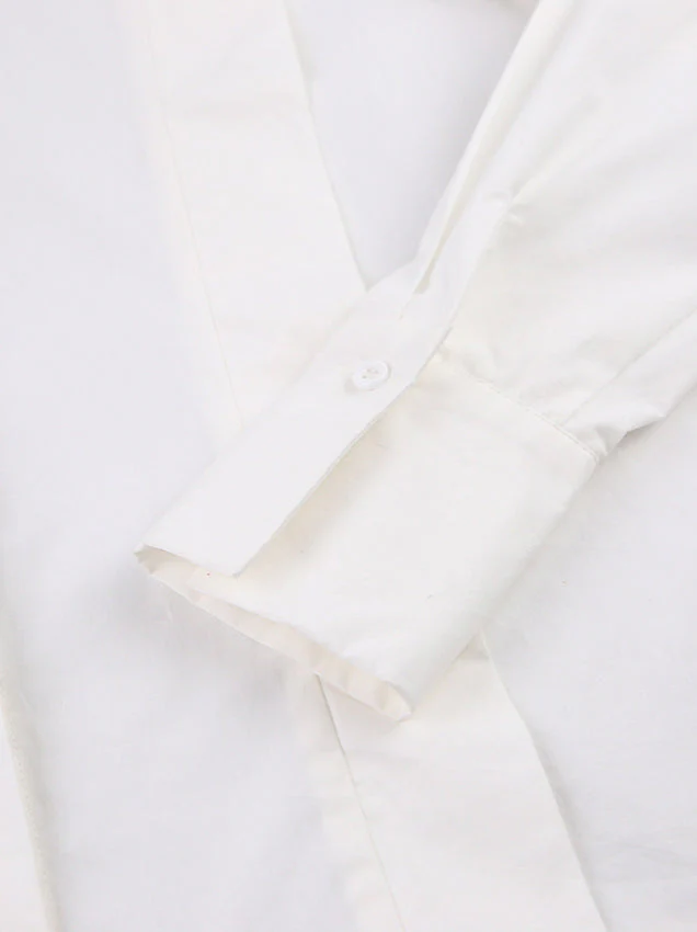 Structured Square Shoulder Panelled Blouse - Image 7