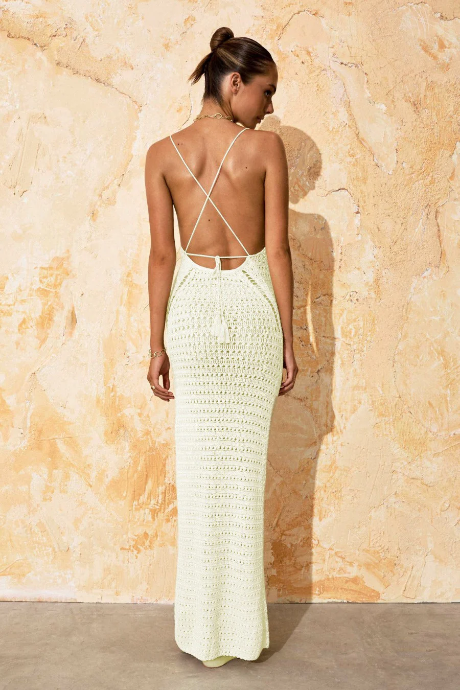 Solid Knit Cover Boho Dress - Image 4