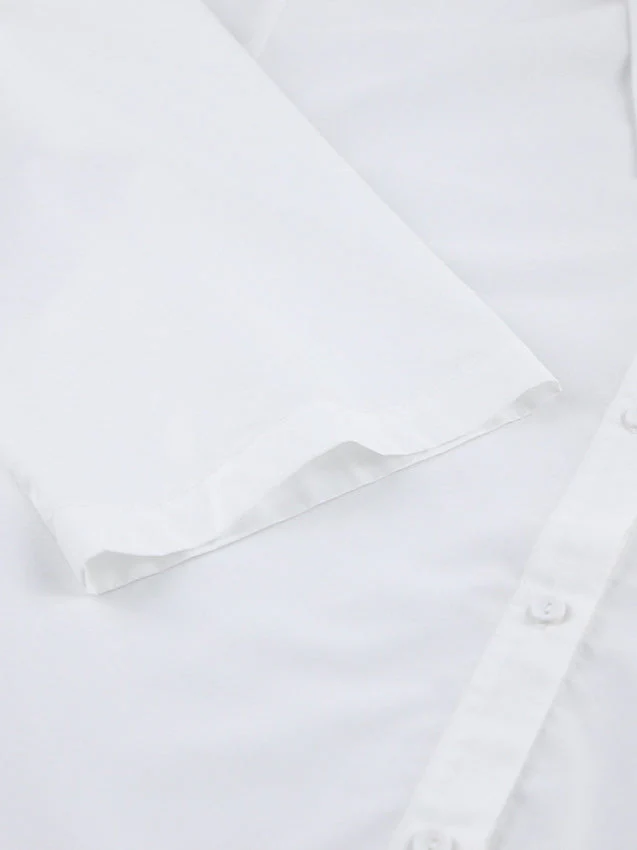 Bow Tie Long Sleeve White Blouse - Image 10