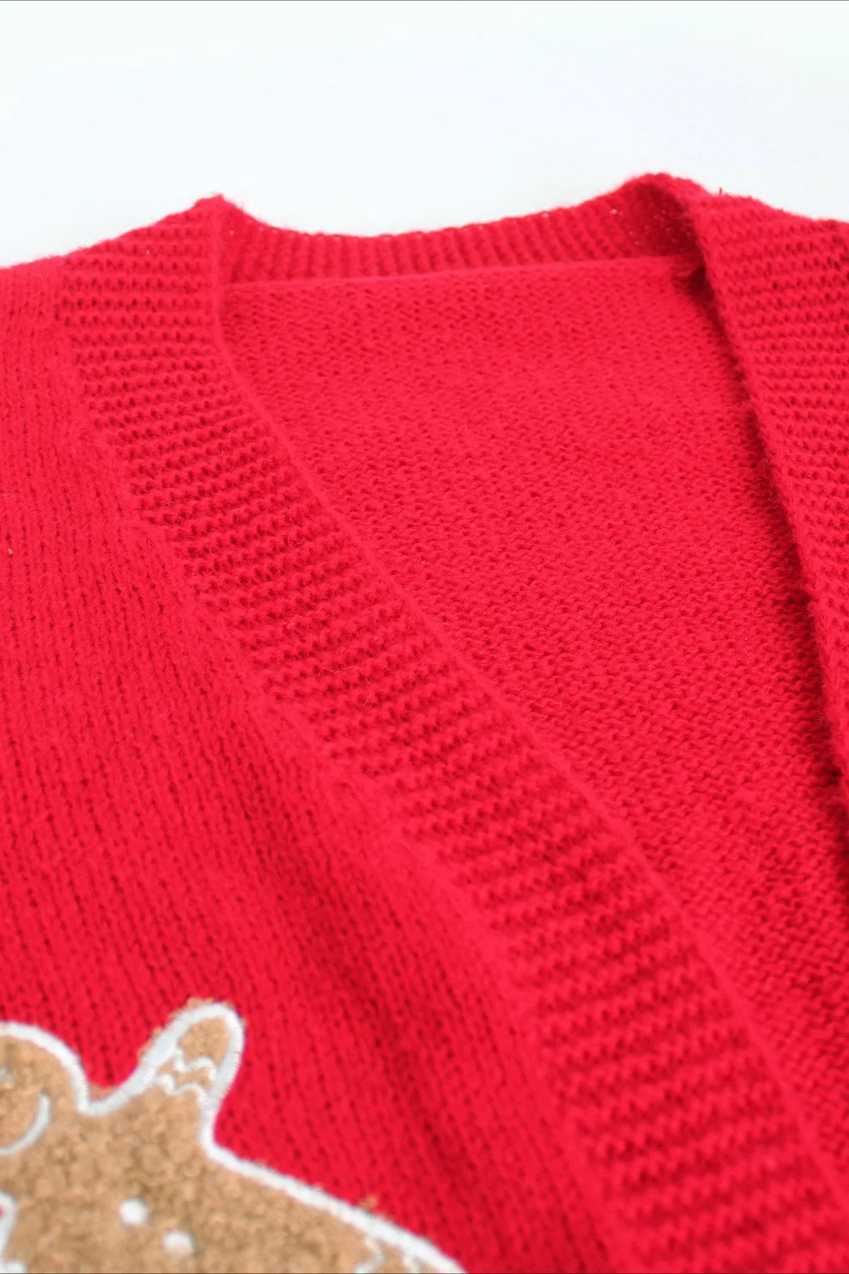 Cookie Character Cropped Knit Cardigan - Image 5