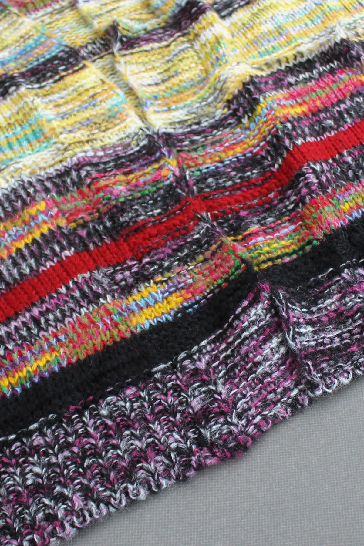 Vintage Striped Long Sleeve Knit Cardigan - Image 4