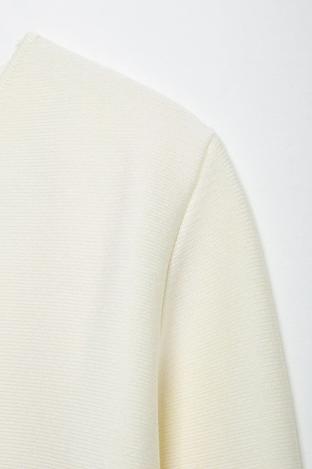Asymmetrical Button Knit Cardigan - Image 4