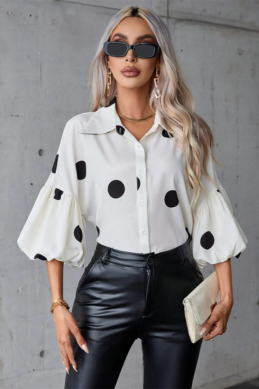 Elegant Fashion Button-Up Blouse - Image 5