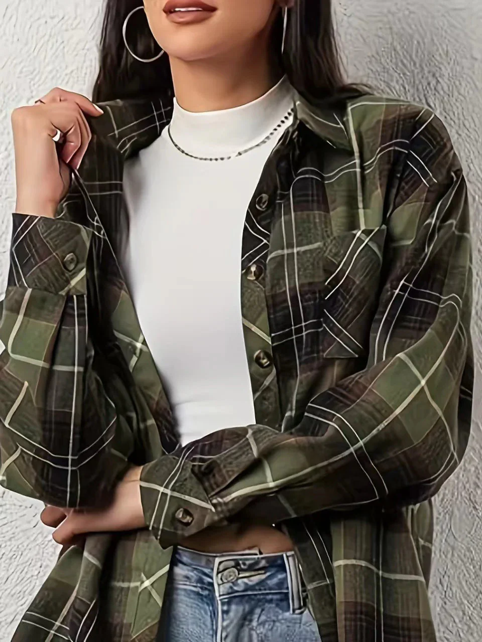 Versatile Vintage Long Sleeve Blouse - Image 3