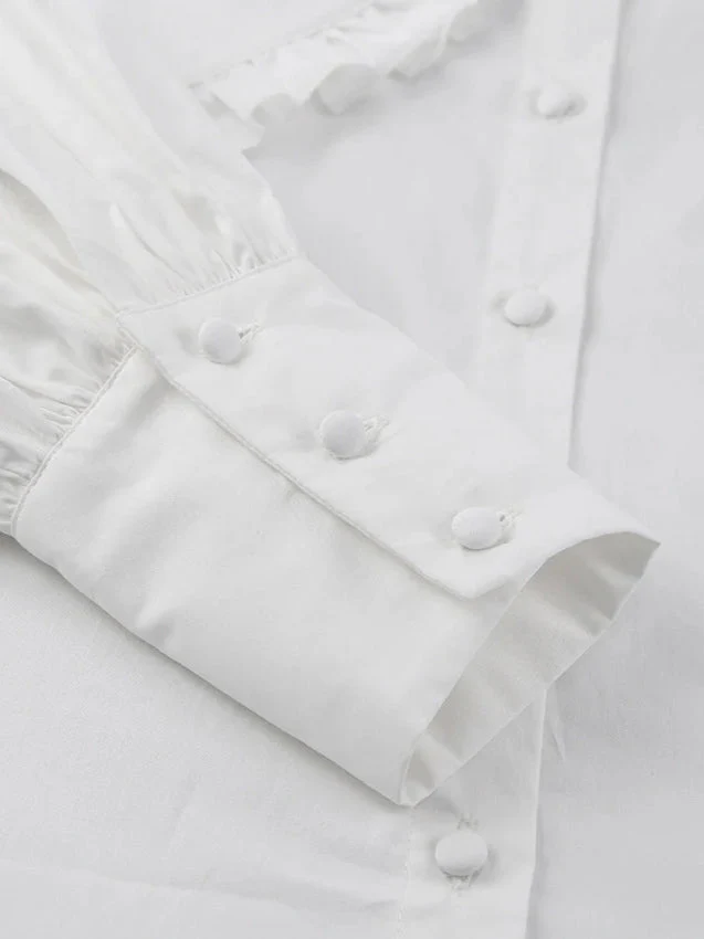 Loose Cotton Babydoll Blouse - Image 8