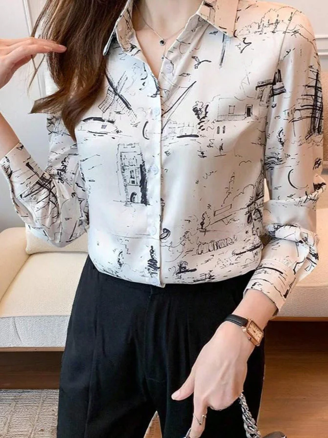 Blue Striped Casual Blouse - Image 6