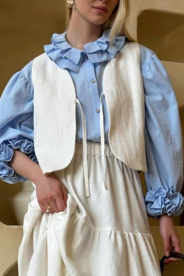 Autumn Winter Casual Long Sleeve Blouse - Image 7