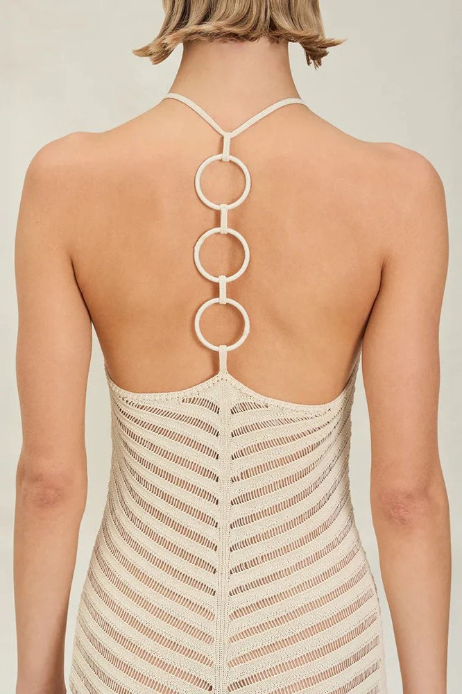 Knit Hollow Bodycon High Waist Boho Dress - Image 8