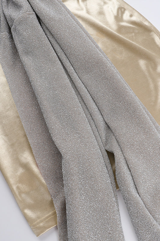 Silk Gloss Strapless Bowknot Bodycon Party Dress - Image 9