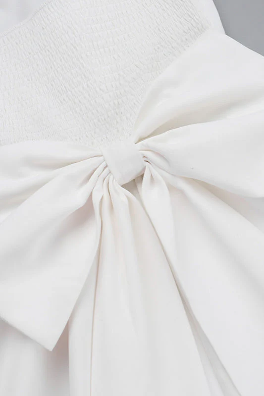 Strapless Bowknot A-Line Bodycon Party Dress - Image 8