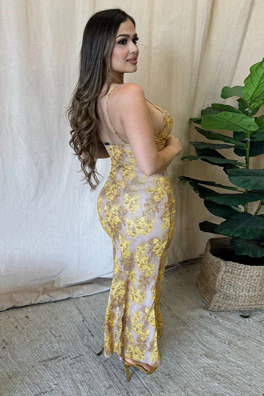 Floral Ruffle Strap Sexy Summer Party Dress - Image 3