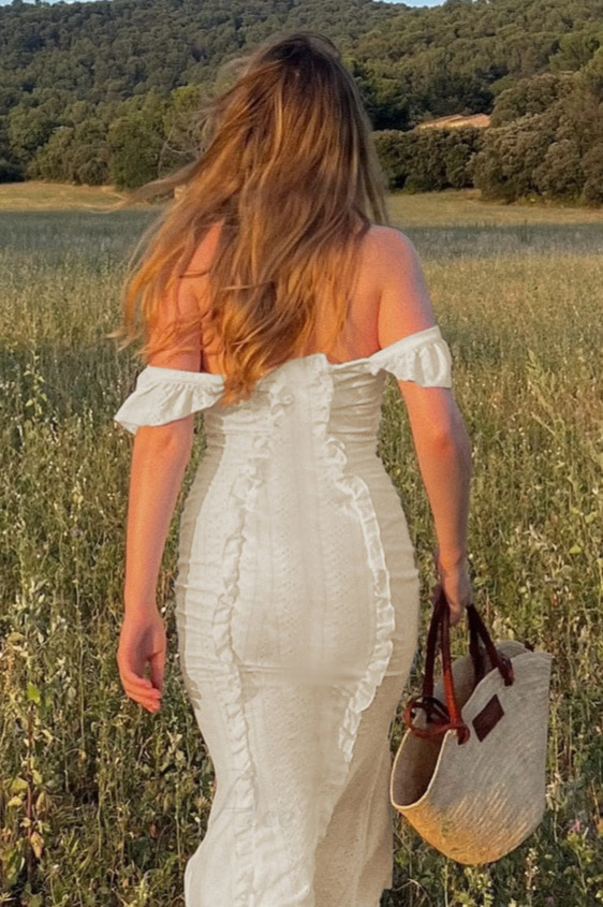 Vintage Lace Off-Shoulder Strap Party Dress - Image 11