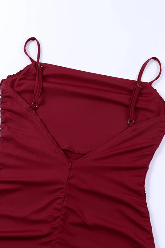 Sexy Plaid Cami Bodycon Party Dress - Image 8