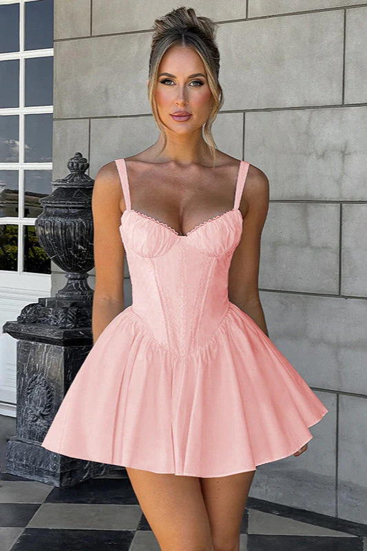 Waist-Cinched Cami Bow Party Dress - Image 11