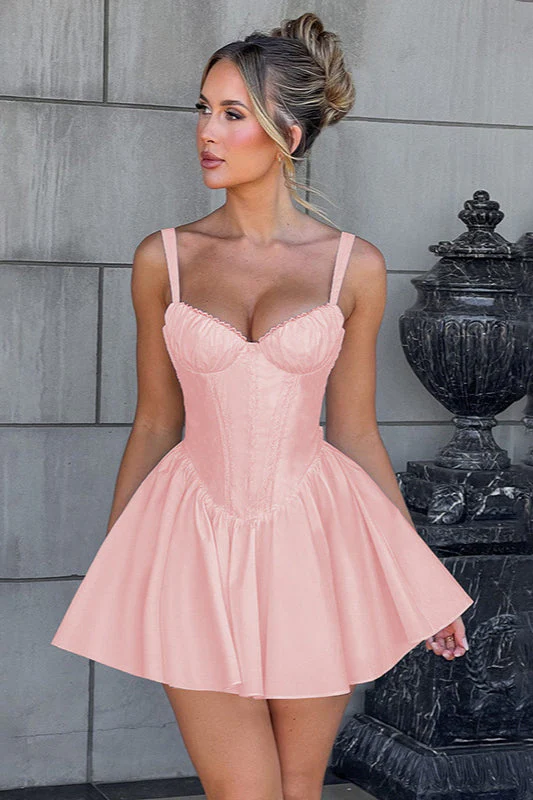 Waist-Cinched Cami Bow Party Dress - Image 9