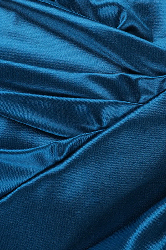 V-Neck Bow Tie Waist-Cinched Bodycon Party Dress - Image 8