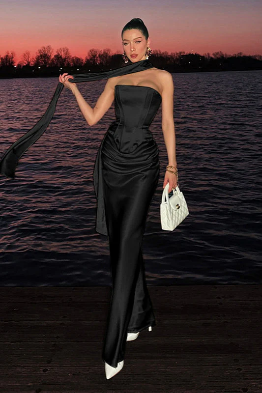 Slimming Square Neck Waist-Cinched Party  Dress - Image 14
