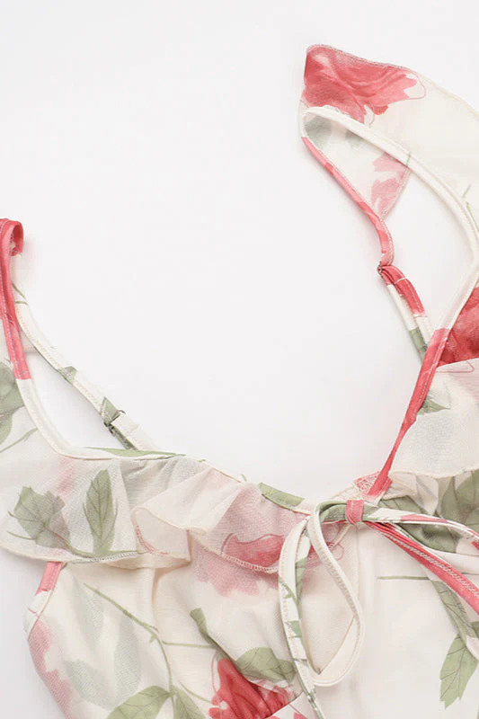 Floral Cami French Style Party Dress - Image 5