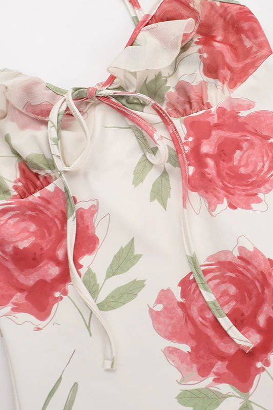Floral Cami French Style Party Dress - Image 7