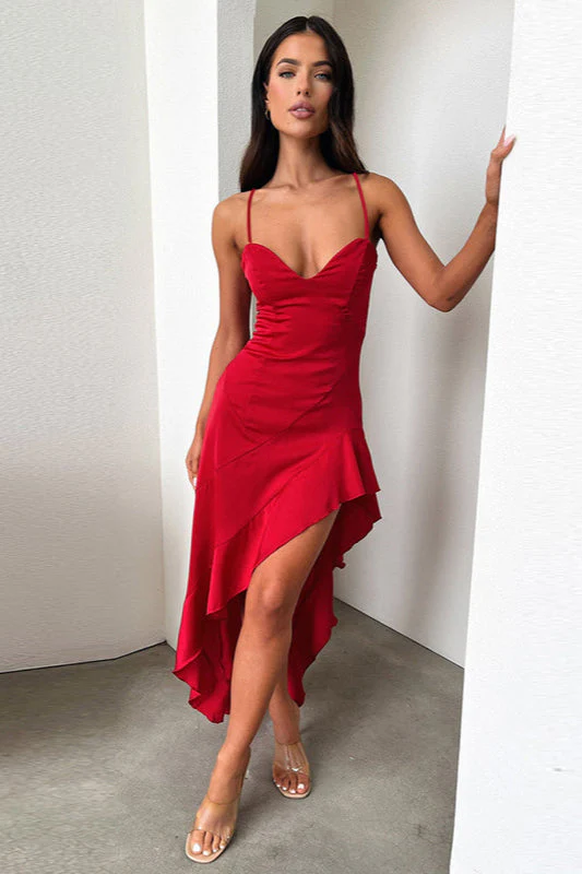 Backless Split Cami Maxi Party Dress - Image 3