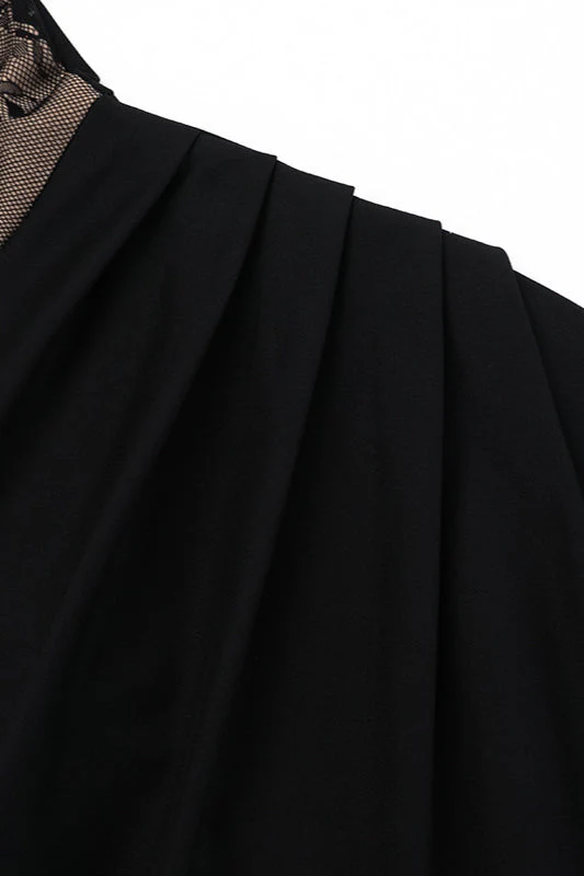 Strapless Lace-Trimmed Split Bodycon Party Dress - Image 11