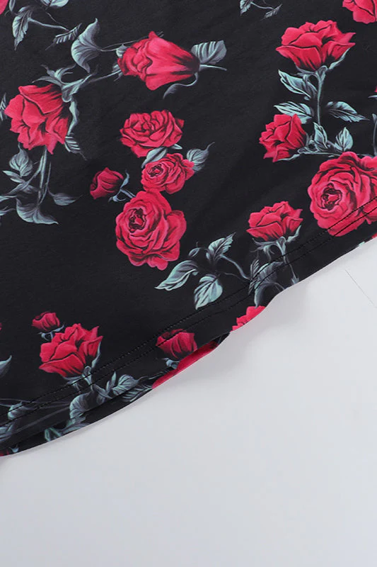 Square Neck Floral Cami Party Dress - Image 3
