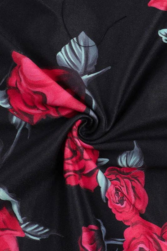 Square Neck Floral Cami Party Dress - Image 6