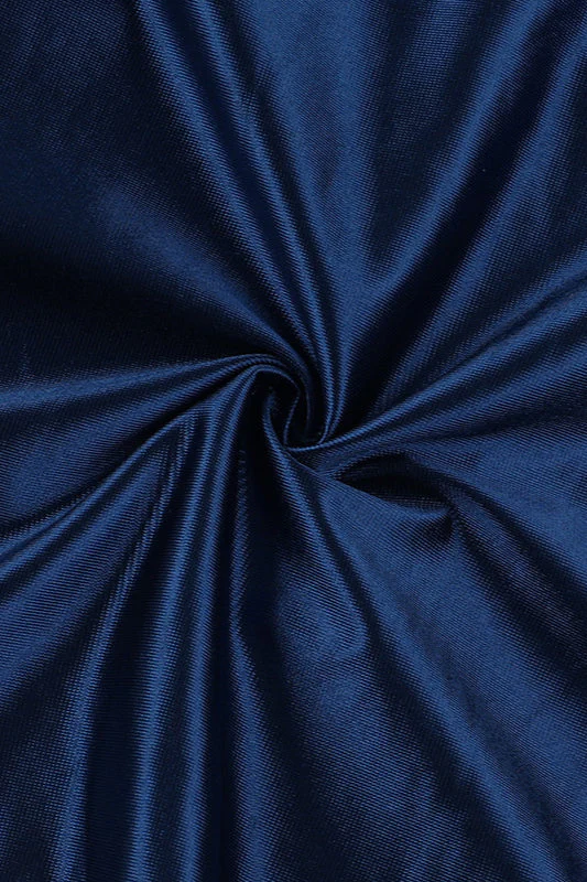 Deep V Waist-Cinched Satin Split Bodycon Party Dress - Image 2