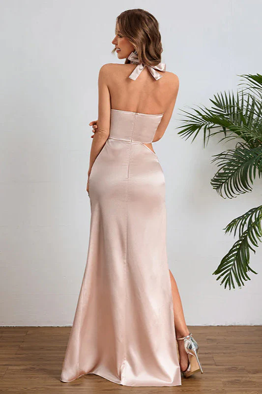Chic Halter Backless Gown Party Dress - Image 5