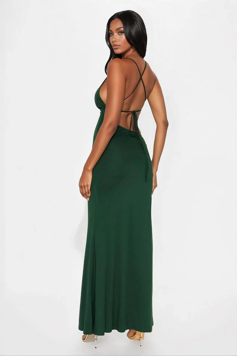 Sexy Strappy Bodycon Split Party Dress - Image 3